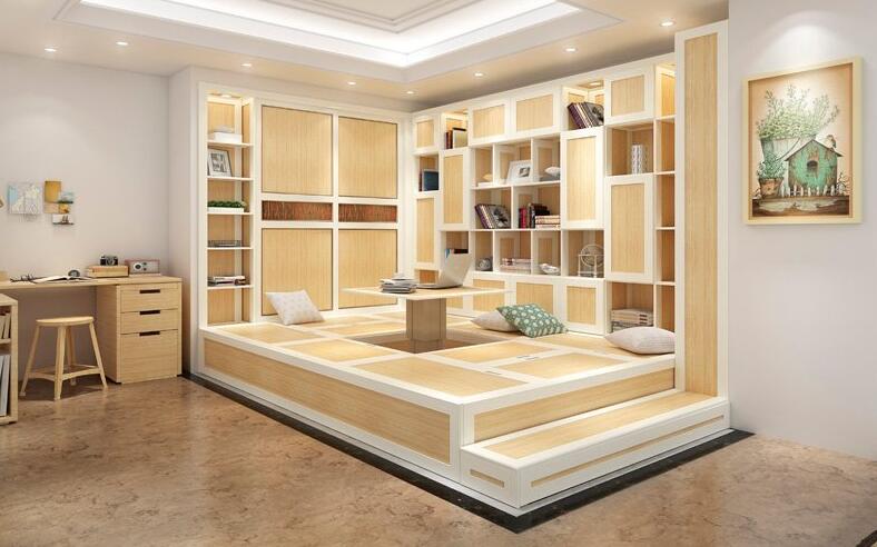 全鋁榻榻米-01（風(fēng)格：中式；顏色：楓木）