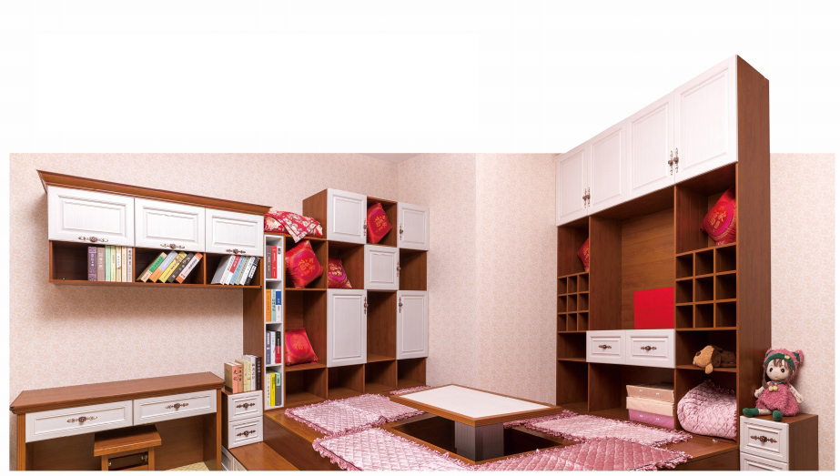 全鋁榻榻米-02（風(fēng)格：中式；顏色：暖白黃花梨）