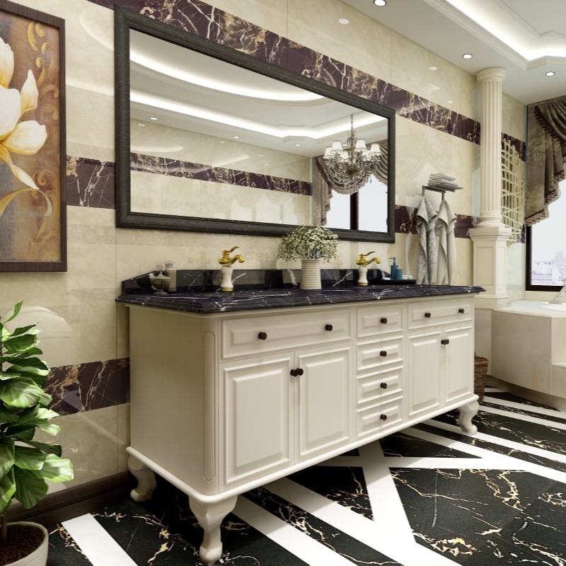 全鋁衛(wèi)浴柜-02（風(fēng)格：簡歐；顏色：白橡）