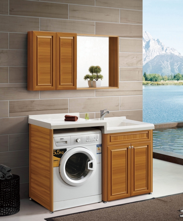 全鋁衛(wèi)浴柜-02（風(fēng)格：中式；顏色：金橡）