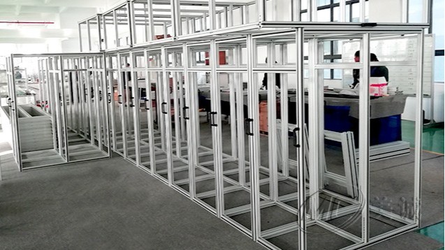 鋁型材設(shè)備防護(hù)框架 鋁型材設(shè)備防護(hù)框架